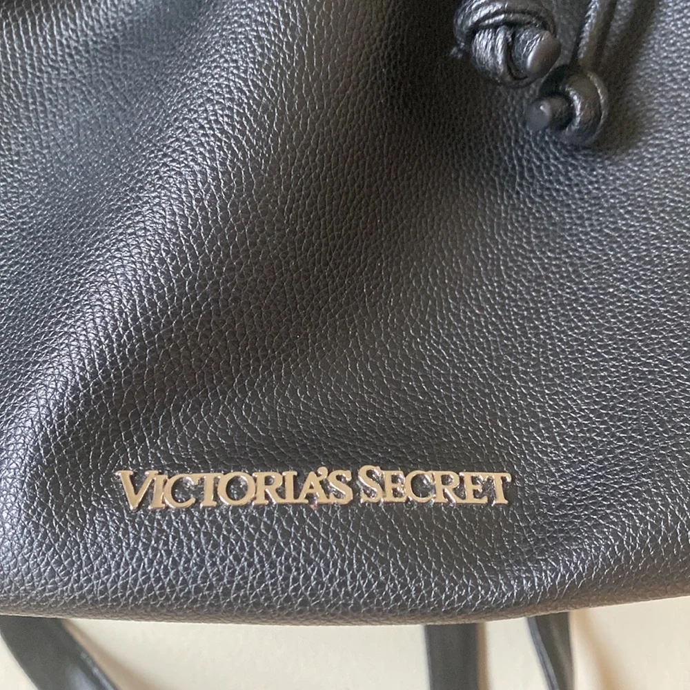 Victoria’s Secret | Black Faux Leather Backpack